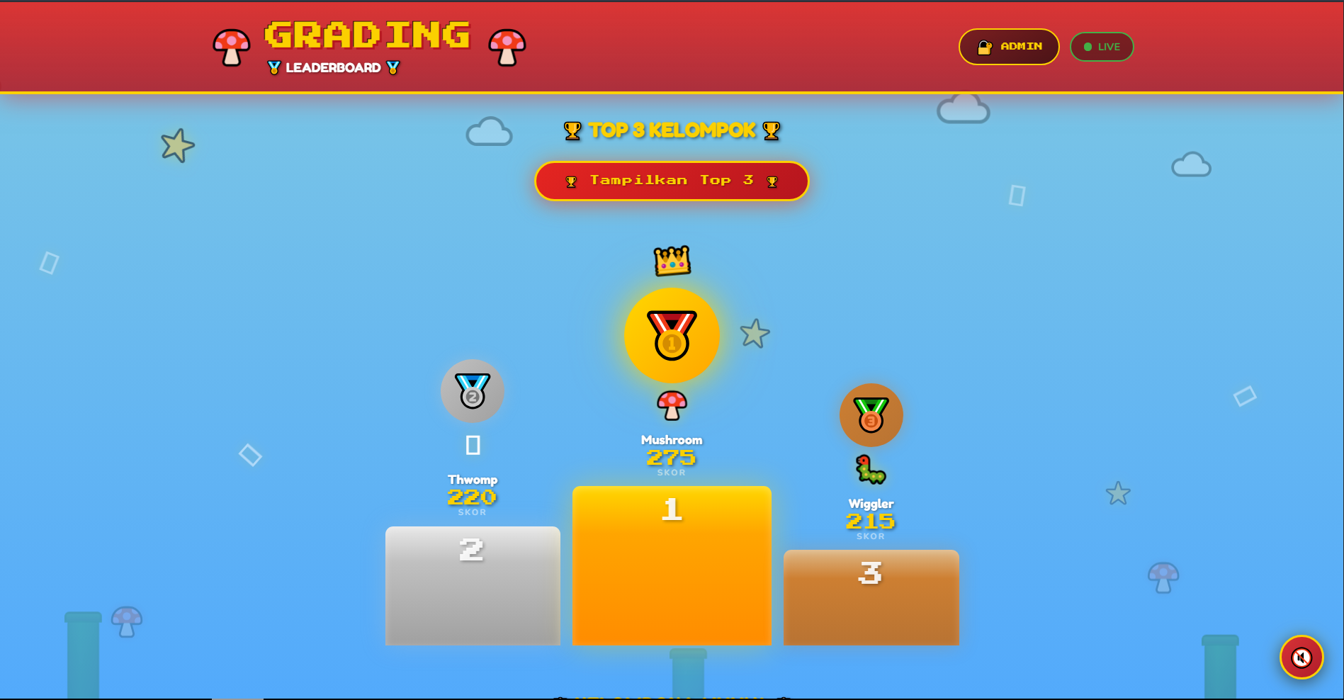 Leaderboard Grading — Online Leaderboard Application